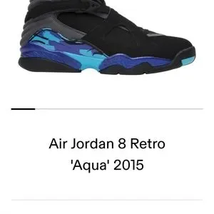 RARE AIR JORDAN AQUA 8s 2015 EDITION SIZE MENS 11 Nike Air Jordan 8 Retro Aqua 2015 Size 11 Mens RARE Black  main image 4